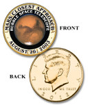 2C200 - Deep Space Coin - Mars Half Dollar