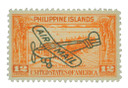 PHC48 - 1933 12c Philippine Islands Airmail, Pier No. 7 Manila Bay,  Orange, Overprint in Black