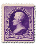 221 - 1890 3c Andrew Jackson, Purple