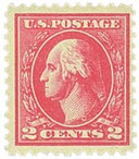 528A - 1920 2c Washington, Carmine, Offset Printing, Unwatermarked, Type VI, Perf. 11
