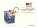 UX327 - 2000 20c Stars & Stripes, Star Spangled Banner, First Day Issue Postal Card