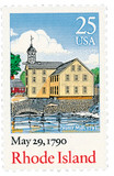 2348 - 1990 25c Bicentenary Statehood: Rhode Island