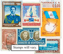 MP1017 - Guatemala, 50 Different Stamps
