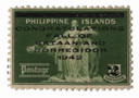 PHN8 - 1942 2c on 4c Philippines Occupation Stamp, Woman & Carabao, Yellow Green