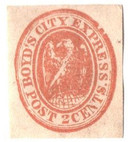 20L13 - 1856 2c Boyd's City Express, Dull Orange on White Paper
