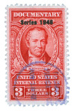 R450 - 1946 $3 U.S. Internal Revenue Stamp, Carmine