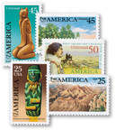 2426/C131 - 1989-91 Pre-Columbian American Issues, Collection of 5 Stamps