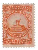 RS241c - 1877-78 4c Tarrant & Company, Red, Pink Paper