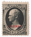 190SD - 1879 30c Alexander Hamilton, Full Black, Specimen Type D