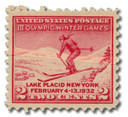 716 offer - 1932 2c Third Olympic Winter Games Lake Placid, New York, Carmine Rose