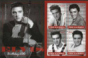 M10503 - 2010 Elvis Presley 75y Birthday, Mint, Sheet of 4 Stamps, Gambia