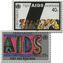 UN573-74 - 1990 Fight AIDS Worldwide