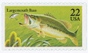 2207 - 1986 22c Fish: Largemouth Bass