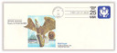 UO77 - 1988 25c Official Mail Stamped Envelope, Great Seal, Black & Blue