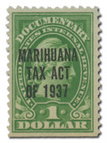 RJM1 - 1937 $1 Marihuana Tax , Yellow Green, Perf. 11