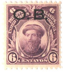 PHO7 - 1931 6c Philippine Islands Official Stamp, Ferdinand Magellan, Deep Violet, Unwatermarked, Perf. 11, Black Overprint