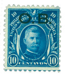 PHO9 - 1931 10c Philippine Islands Official Stamp, General Henry W. Lawton, Deep Blue, Unwatermarked, Perf. 11, Black Overprint