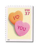 3833 - 2004 37c Love Series: Candy Hearts