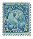 719 - 1932 5c 10th Summer Olympic Games: Discus Thrower, Blue