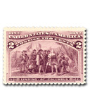 231 offer - 1893 2c Landing of Columbus, Brown Violet
