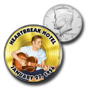 CNS16001 - Elvis Presley Gold "Heartbreak Hotel" US Half Dollar Commemorative Coin