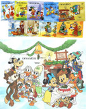 MDS217 - 1984 Disney Celebrates with Christmas Around The World, Mint, Set of 9 Stamps and Souvenir Sheet