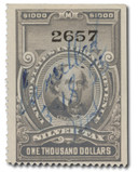RG132 - 1944 $1000 Silver Tax, Gray, Without Overprint