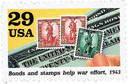 2765g - 1992 29c World War II: Bonds and Stamps Help War Effort
