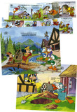 MDS385 - 1990 Disney Character's in Aesop's Fables, Mint, Set of 8 Stamps and 2 Souvenir Sheets, Maldives