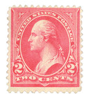 279Bg - 1899 2c Washington, Pink, Double Line Watermark, Type IV, Perf. 12