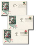 1254-56 - 1964 5c Christams Holly, Misltoe & Poins