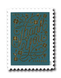 5521 - 2020 First-Class Forever Stamps - Thank You: Slate Blue Background