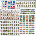 1633//3745 - 1976-2002 50 Stamp Sheet Collection