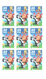 3205b - 1998 32c Sylvester & Tweety, pane of 9 stamps