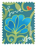 4536 - 2011 First-Class Forever Stamp -  Garden of Love: Blue Flower