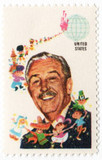 1355a - 1968 6c Walt Disney, Ocher Omitted Error