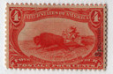 287S - 1898 4c Indian Hunting Buffalo, Specimen