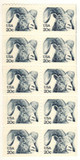 1949a - 1949 20c Bighorn Sheep, Booklet Pane of 10 Stamps