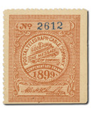 15T19 - 1899  Postal Telegraph Company, Orange Brown, Albert B. Chandler Signature, Perf. 12