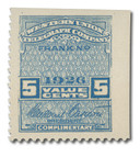 16T69 - 1926 5c Western Union Telegraph Company, Blue, Newcomb Carlton Signature