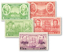 785//92 - 1936-37 Army and Navy Issues, Set of 5 Stamps