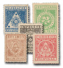 PHY2//YT2 - 1898-99 Filipino Revolutionary Government Stamps, 5 Stamps