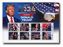 MFN655 - 2024 LE25 Donald Trump: 2024 Presidential Election Winner, Mint Sheet of 8 Stamps, Sierra Leone