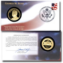 59745 - 2005 George W. Bush; Gold Medal Commemorative Cover; 2nd Term Inauguration