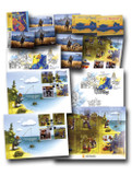 MXM043 - 2022 Ukraine Stamp & FDC Collection, 16 Mint Stamps, 2 Labels, 6 Stickers & 3 FDC's