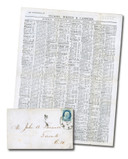 MA1989 - 1861 US #20 on Cover to John Torrance, Toronto, Folded Circular from Tucker Whitin & Carrere of Boston