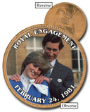CNS602 - Princess Diana "Royal Engagement"on Great Britain Penny