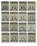 PN1//18 - 1945 Postal Notes, Collection of 16 (includes PN1-3 & PN5-6 & PN8-18)