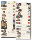 1738//C100 - 1980s First Day Covers, Set of 44