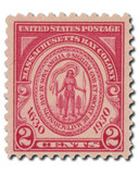 682 - 1930 2c Massachusetts Bay Colony, Carmine Rose